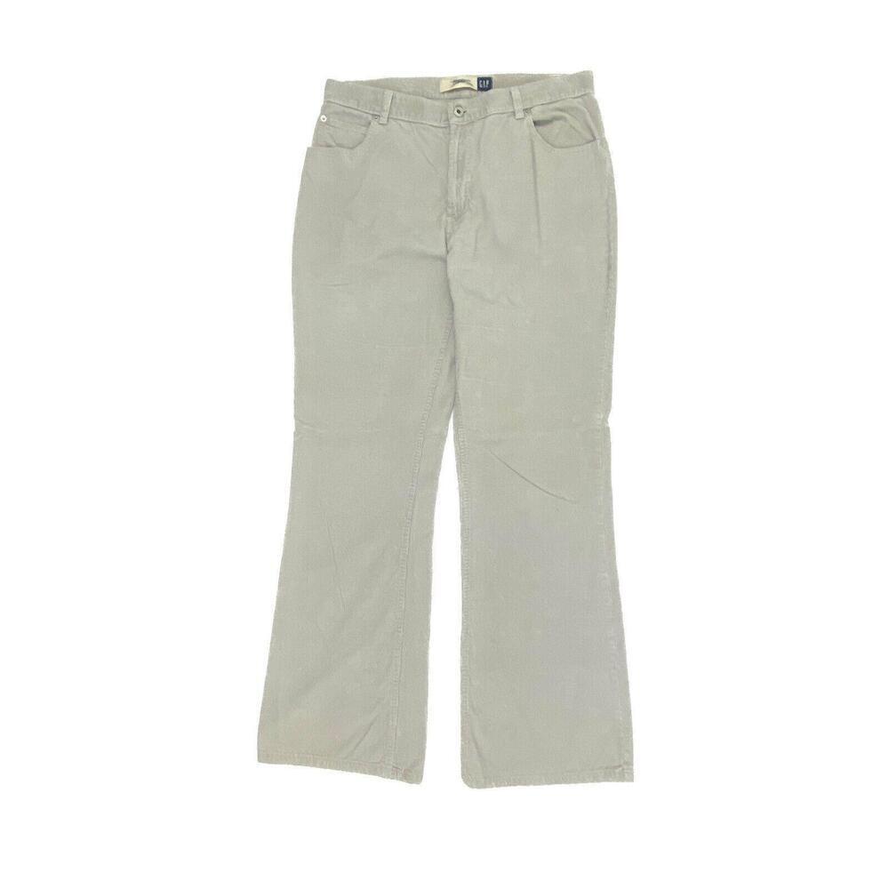 Gap Flare Fit Women's size 14 Gray Corduroy Pants‎